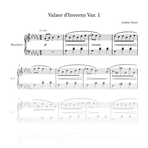 Valzer d'Inverno Var. 1