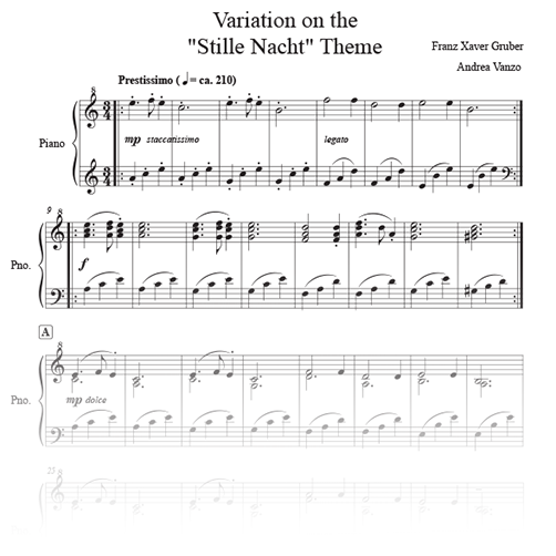 Variation on the "Stille Nacht" Theme