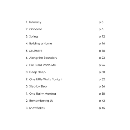 Intimacy Vol. 1 - Sheets Music