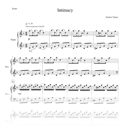 Intimacy Vol. 1 - Sheets Music