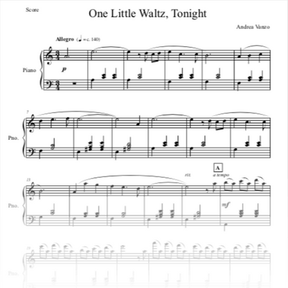 One Little Waltz, Tonight