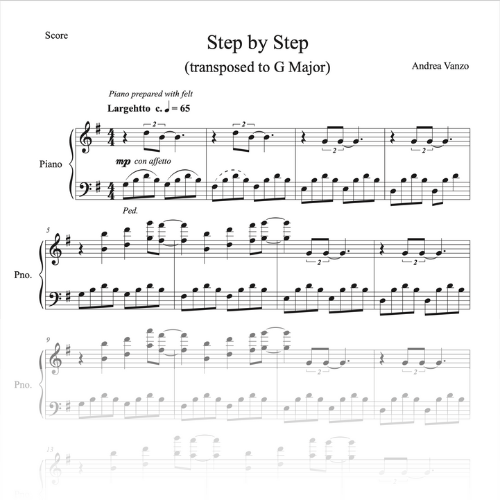 Step by Step (transposed to G Major)